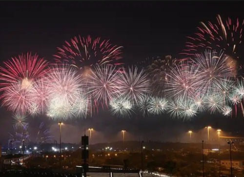 临夏市焰火晚会